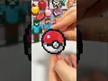Made a Pokemon ball with perlerbeads