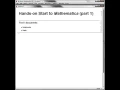 Hands-on Start to Mathematica 8 Notebooks
