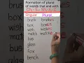SINGULAR and PLURAL