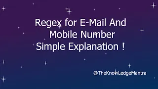 Regex for E-mail and Mobile number in Javascript Regular Expression Email Validation Javascript