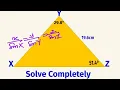Sine Rule Solve Any Triangle Completely SS2