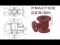 Solidworks practice design for revolve circular pattern 3d fillet 20 min
