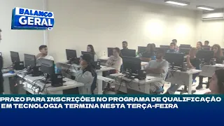 Entra21: prazo para inscrições no programa de qualificação em tecnologia termina nesta terça-feira