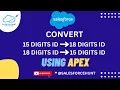 Salesforce Apex How to convert SF Ids using Apex Programming in Salesforce SalesforceHunt