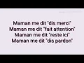 Download Lagu ANGELINA-MAMAN ME DIT/PAROLES