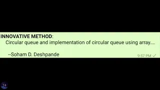Circular queue and it s implementation using array