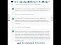 Why you should learn Python