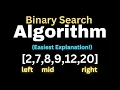 Binary Search Algorithm in 10 minutes