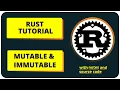 Mutable and Immutable Variable In Rust Rust Complete Tutorial In Hindi