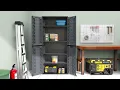 Cosmoplast Cedargrain Vertical Cabinets