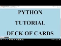 PYTHON - DECK OF CARDS