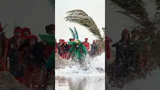 دخول الامام العباس ع الى المشرعه تشابيه واقعة الطف موكب عشاق العباس قضاء النصر 