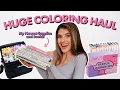 HUGE ADULT COLORING HAUL My NEW Coloring Book Supply Favorites