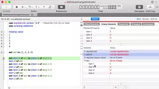 Script Debugger 7 Value Changed Indication