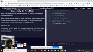 Learn Basic JavaScript Understanding Case Sensitivity in Variables freeCodeCamp org