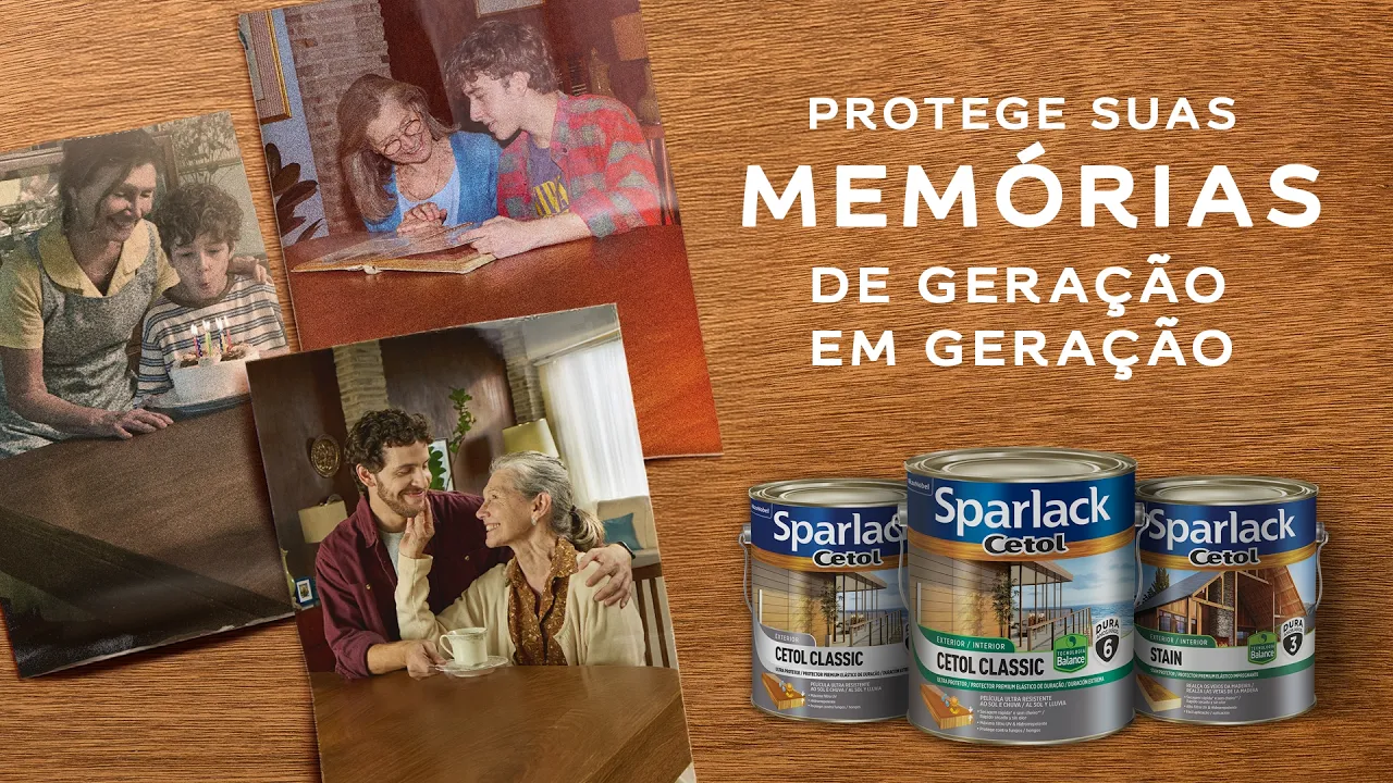 Sparlack Oficial — Sparlack Cetol — Proteja suas memórias (YouTube video ad)