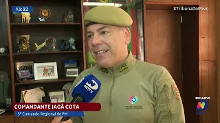 Polícia Militar cerca casa e surpreende investigado por assassinato em Joinville