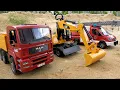Download Lagu Truk pemadam kebakaran, kendaraan konstruksi kolam renang dan excavator | Mainan mobil anak-anak
