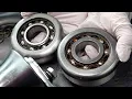Lagu Process of making ball bearings. Korean old bearing manufacturing factory