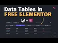 How to Create Data Tables in Elementor - FREE Method 2025