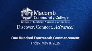 Commencement Ceremony Macomb Community College May 2026