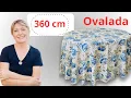 YOU NO LONGER NEED CLIPS TO HOLD YOUR OVAL TABLECLOTH QUICK AND EASY SEWING