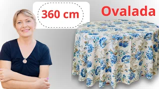YOU NO LONGER NEED CLIPS TO HOLD YOUR OVAL TABLECLOTH QUICK AND EASY SEWING
