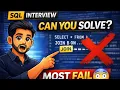 Real SQL Interview Question That Stumps 90 of Data Engineers