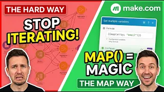 Lec How to use Map function in Make com to transform and filter data