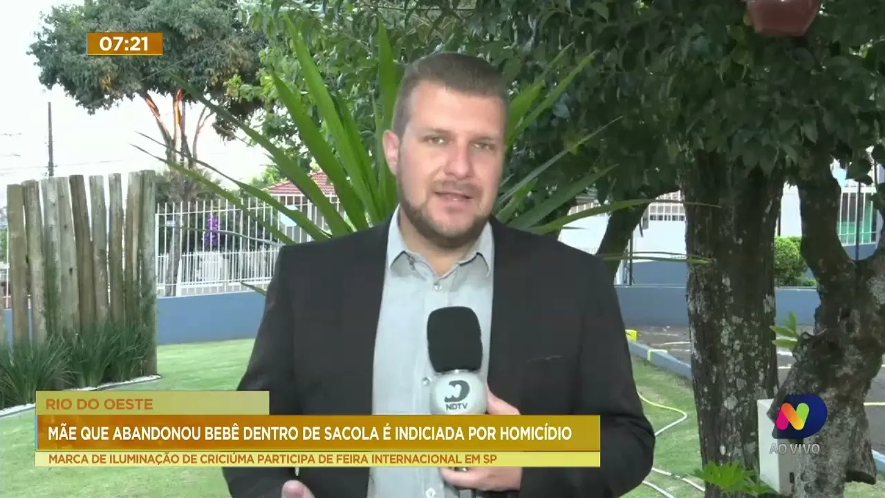 Polícia indicia mãe que abandonou bebê dentro de sacola, em Rio do Oeste