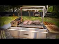 Frist Cook on the Prokan Infinity Argentine BBQ Grill Island