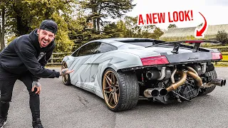 fixing my twin turbo lamborghini then transforming it 