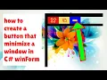 How To Create a Button That Minimize A Window In C WinForm