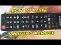 How to Reset Samsung TV Remote Control