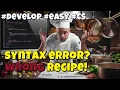 Syntax Error When Programming Recipes Fail Chap01 Ep15