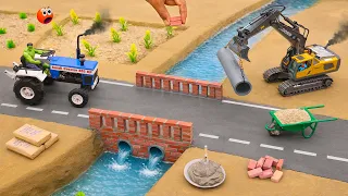diy mini truck an excavator making home pipe bridge science project ‪@Small_Creator01