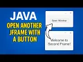 How to Open Another JFrame with a Button in Java NetBeans Tutorial for Beginners