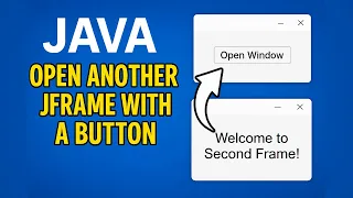 How to Open Another JFrame with a Button in Java NetBeans Tutorial for Beginners