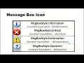 Msg Box Function Output Function Display output in VB Visual Basic Chapter 4 - part 9 2