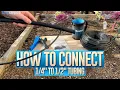 How to Connect Irrigation Tubing to Irrigation Tubing