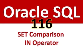 SQL for Beginners 116 SET Comparison IN Operator