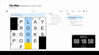 Mini Crossword Quickest Solve in the Series