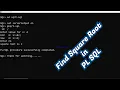 Find square root of number in PL SQL Basic program