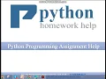 Python Programming Assignment Help