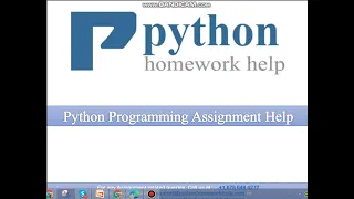 Python Programming Assignment Help