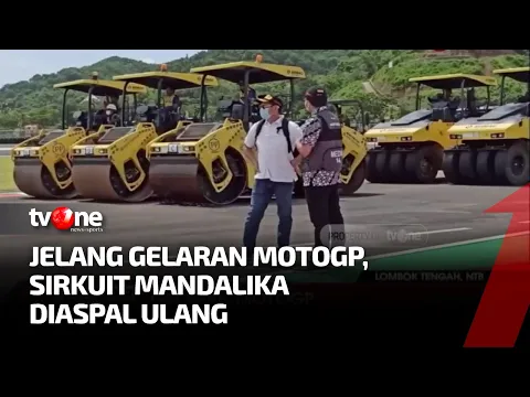 Lintasan Sirkuit Mandalika Diaspal Ulang