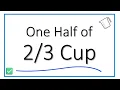 What is One Half of Cup