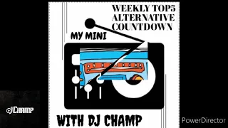 the weeklytop5 alternative countdown on my mini radio