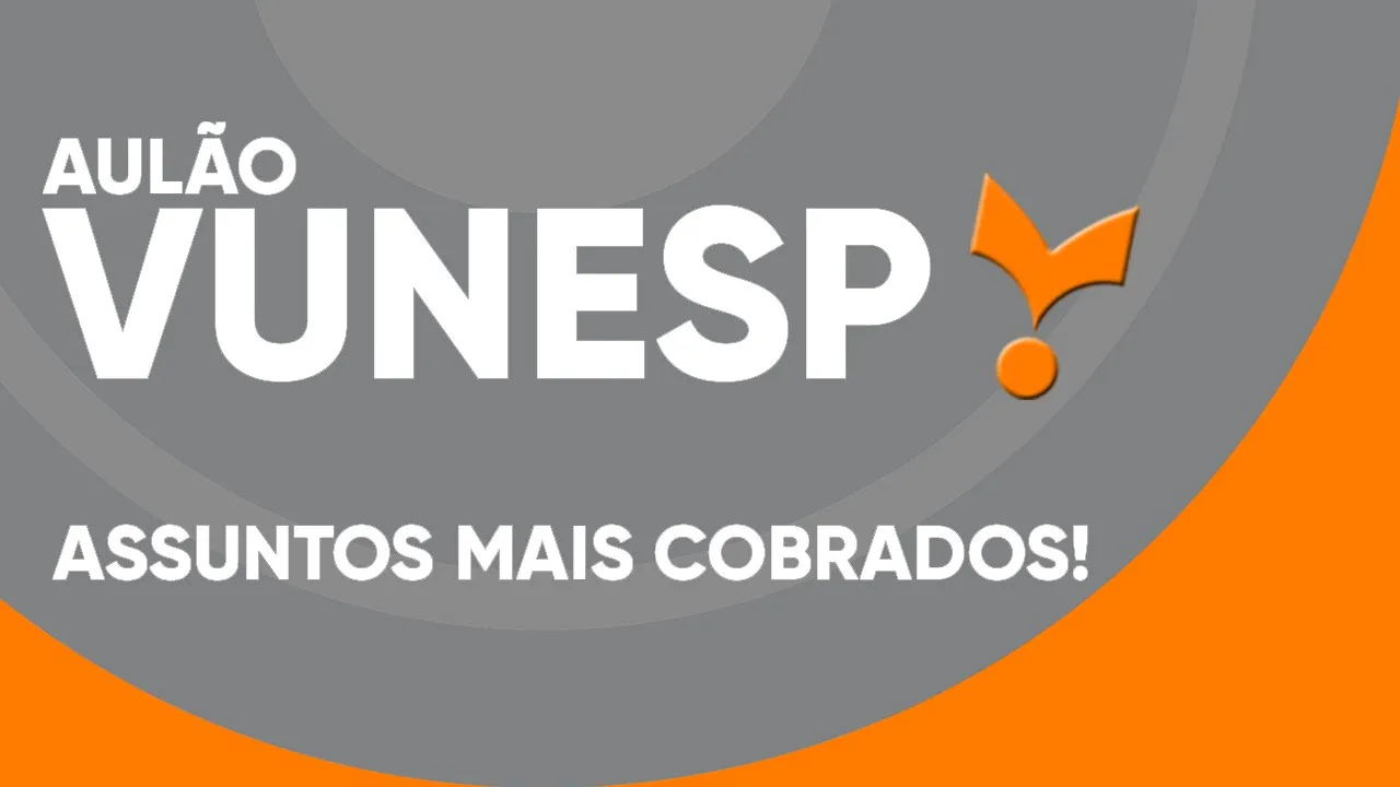 PORTUGUÊS VUNESP - 15 QUESTÕES COM OS ASSUNTOS MAIS COBRADOS