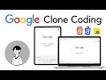 Google Clone with Step by Step guide using HTML CSS JS Fully Responsive